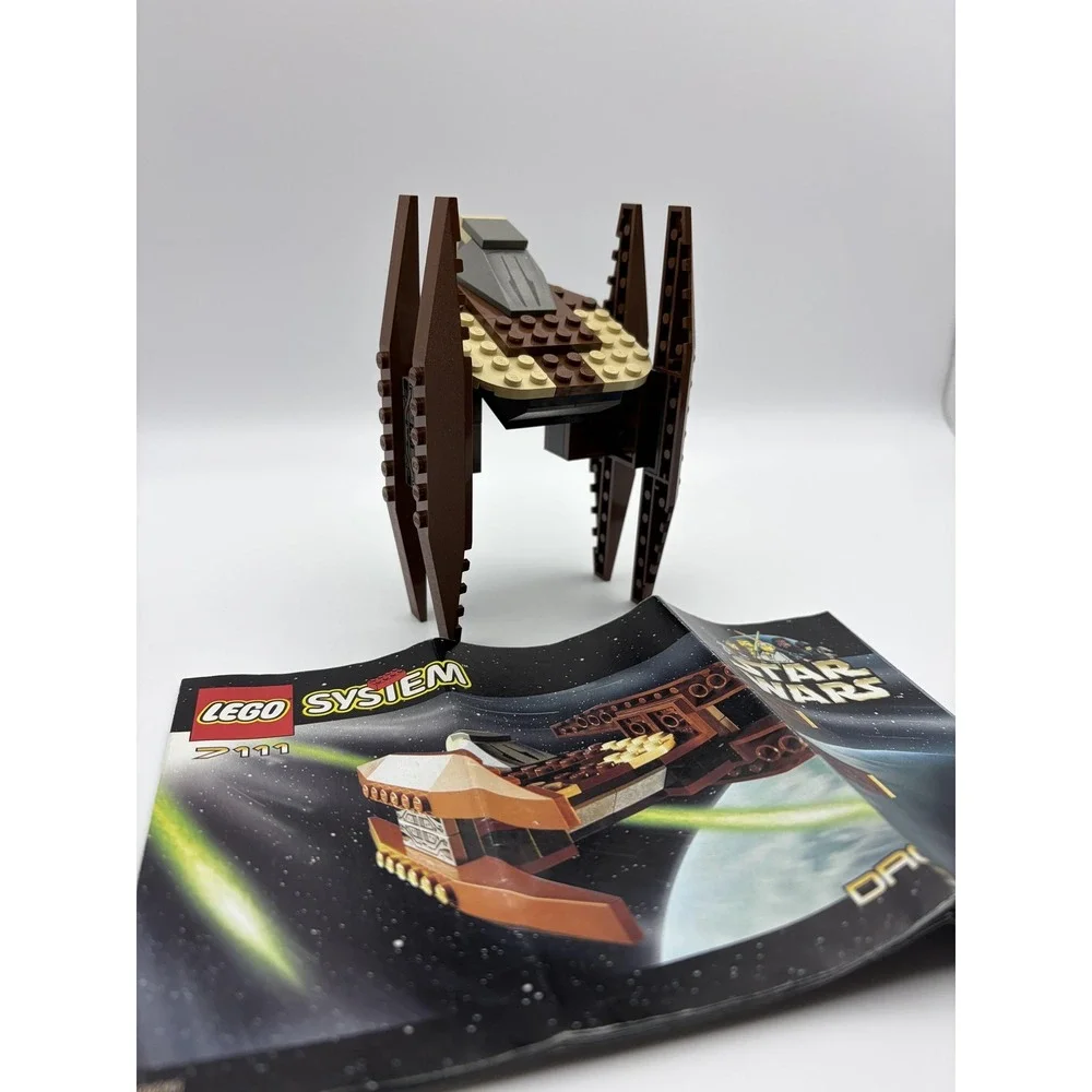 Vtg LEGO Star Wars 7111 Droid Fighter Complete Set Instructions Episode I 1999